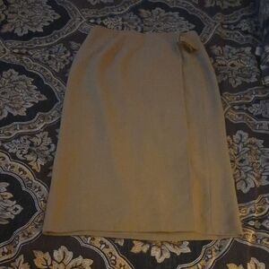 Ann Taylor Classic Tan Pencil Skirt